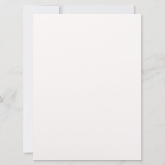 Uitnodiging voor een gevatte Floral Wedding (Achterkant)