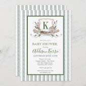 uitnodiging voor een Gevist Baby shower (Voorkant / Achterkant)