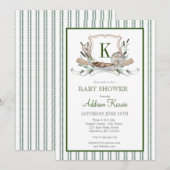 uitnodiging voor een Gevist Baby shower (Voorkant / Achterkant)