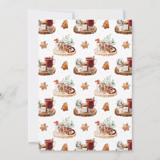 Uitnodiging voor een gezellig kerstfeestje (Achterkant)