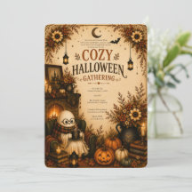 Uitnodiging voor een gezellige Cottagecore Hallowe
