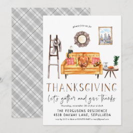 Uitnodiging voor een gezellige Friendsgiving Thank