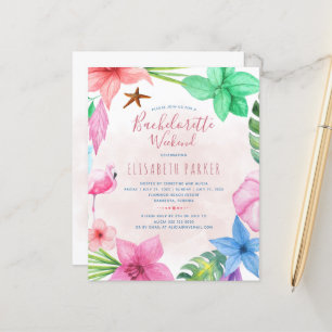 Uitnodiging voor een goedkoop vrijgezellenfeest in