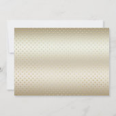 Uitnodiging voor een Gold Christmas Bells Party (Achterkant)