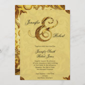 Uitnodiging voor een gouden bruiloft in Midas Touc (Voorkant / Achterkant)
