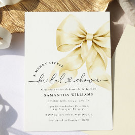 Uitnodiging voor een gouden kerstbruidsdouche