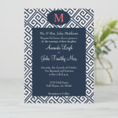 Uitnodiging voor een Grieks huwelijk (Staand voorkant)