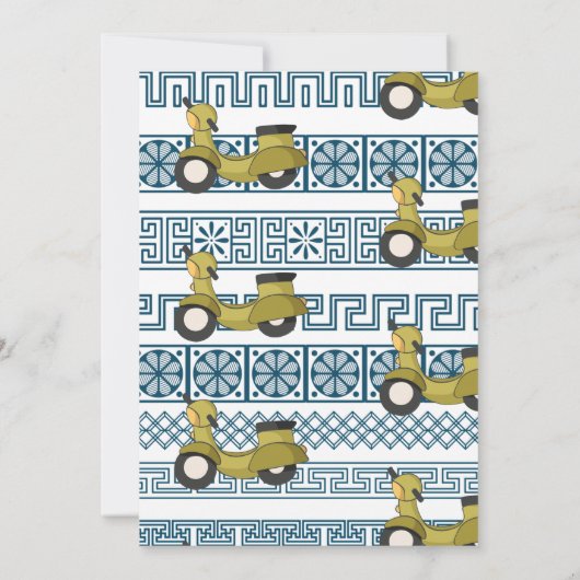 uitnodiging voor een grieks themafeest (Achterkant)