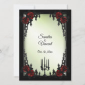 uitnodiging voor een groen huwelijk in het Frans k (Achterkant)