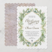 uitnodiging voor een groene doop (Voorkant / Achterkant)