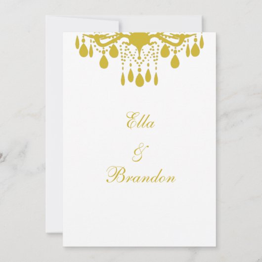 Uitnodiging voor een grote ballroomweddenschap (ge (Achterkant)