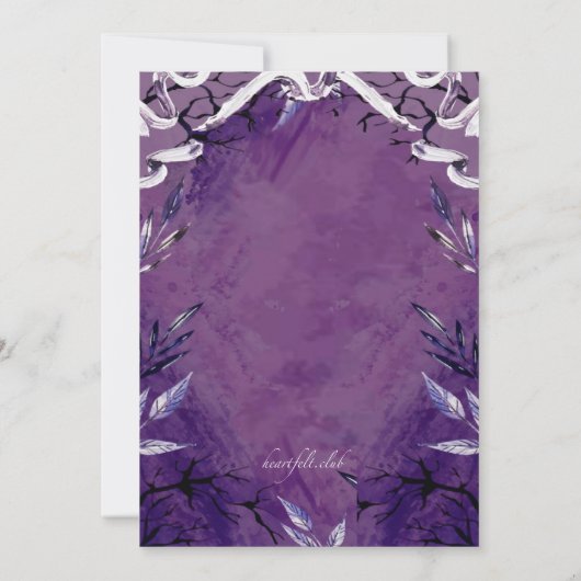 Uitnodiging voor een Halloween Mummy Party (Achterkant)