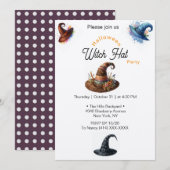 Uitnodiging voor een Halloween Witch Pet (Voorkant / Achterkant)