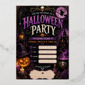 Uitnodiging voor een Halloweenfeest 2026 | Griezel (Voorkant)