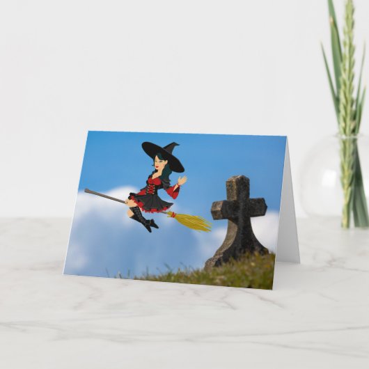Uitnodiging voor een Halloweenfeest. Kaart (Voorkant)