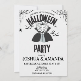 Uitnodiging voor een Halloweenfeest voor volwassen