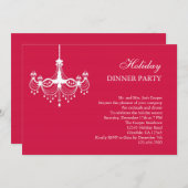 Uitnodiging voor een handelier Holiday (Voorkant / Achterkant)