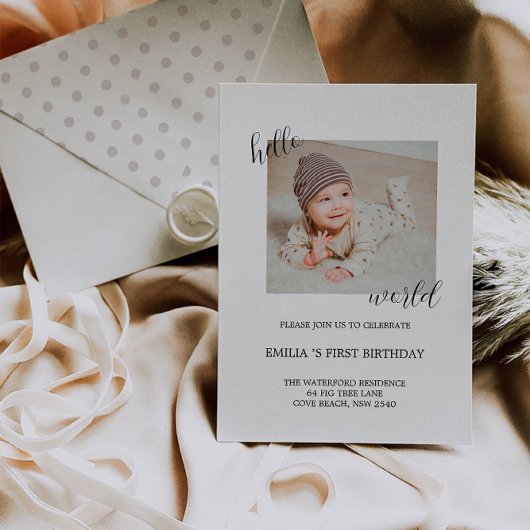 Uitnodiging voor een Happy Birthday Photo Board