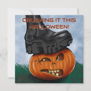 Uitnodiging voor een heftige Halloween-feest waarb