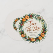 Uitnodiging voor een herfstige herfsttrouw - bewaa (Voorkant / Achterkant)