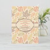 uitnodiging voor een herfstpatroon (Staand voorkant)