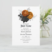 Uitnodiging voor een homohuwelijk in het zwart en (Staand voorkant)