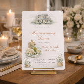 Uitnodiging voor een housewarming-diner