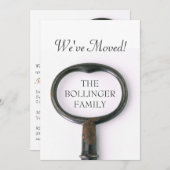 Uitnodiging voor een housewarming met skelet sleut (Voorkant / Achterkant)