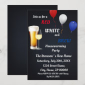 Uitnodiging voor een Housewarming Party bij Red, W (Voorkant / Achterkant)