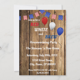 Uitnodiging voor een Housewarming Party bij Red, W