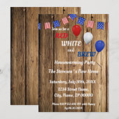 Uitnodiging voor een Housewarming Party bij Red, W (Voorkant / Achterkant)