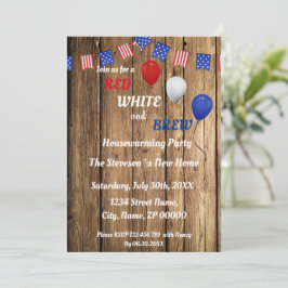 Uitnodiging voor een Housewarming Party bij Red, W