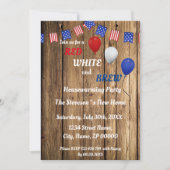 Uitnodiging voor een Housewarming Party met Rood,  (Voorkant)