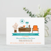 Uitnodiging voor een housewarming party voor moder (Staand voorkant)