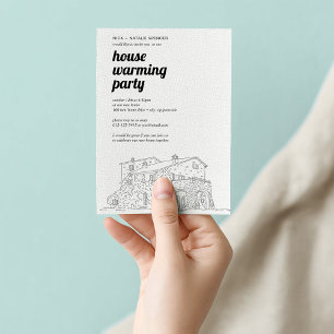 Uitnodiging voor een housewarmingfeestje