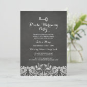 Uitnodiging voor een housewarmingparty in Vintage (Staand voorkant)