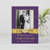 Uitnodiging voor een huwelijksjubileum voor elk ja (Staand voorkant)