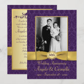 Uitnodiging voor een huwelijksjubileum voor elk ja (Voorkant / Achterkant)