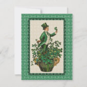 Uitnodiging voor een Iers feest, St. Patrick's Day (Voorkant)