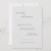 Uitnodiging voor een industrieel huwelijk (Voorkant)