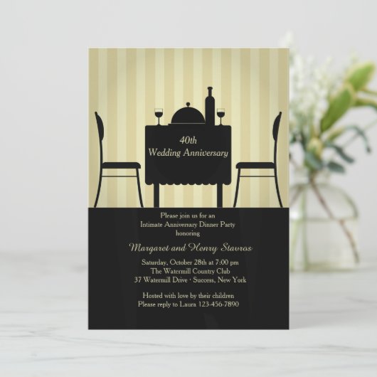 Uitnodiging voor een Intieme Gelegenheid (Staand voorkant)