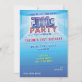 Uitnodiging voor een jaren 00-themafeest (Voorkant)