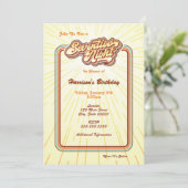 Uitnodiging voor een Jaren Zeventig Avond (Staand voorkant)