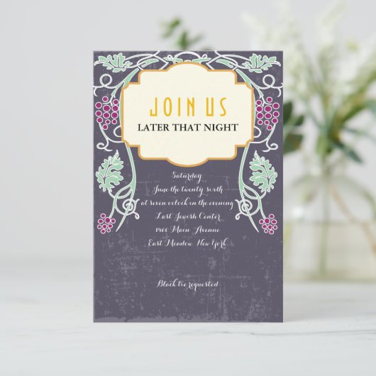  uitnodiging voor een joodse bruiloft (Staand voorkant)