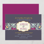  uitnodiging voor een joodse bruiloft (Voorkant / Achterkant)