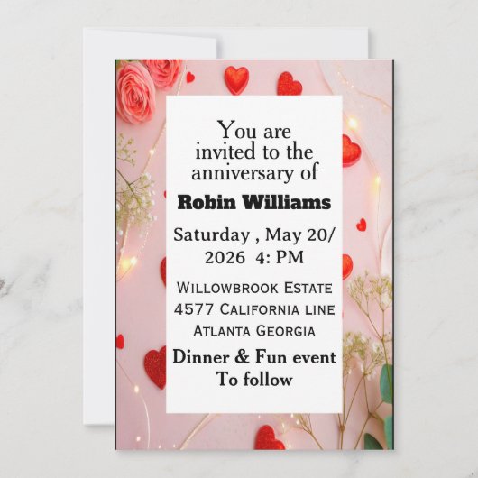 uitnodiging voor een  Jubileum | bewerkbaar (Voorkant)