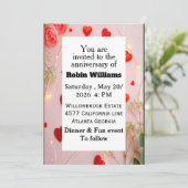 uitnodiging voor een  Jubileum | bewerkbaar (Staand voorkant)