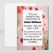 uitnodiging voor een  Jubileum | bewerkbaar (Voorkant / Achterkant)