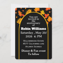 uitnodiging voor een Jubileum | bewerkbaar