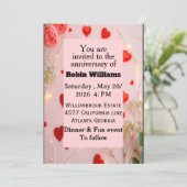 uitnodiging voor een Jubileum | bewerkbaar (Staand voorkant)